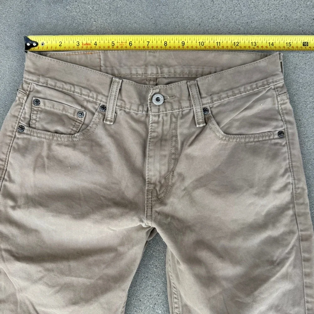 Levi's 511 Slim Fit Khaki‎ Tan Cotton Twill Pants Men 30x30
